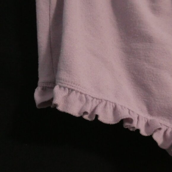 WEEKEND EDITION | large | Lavender Sweat Shorts With Ruffle Trim - Picture 6 of 14